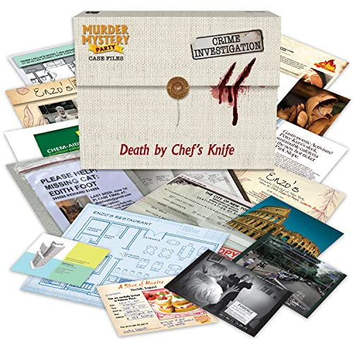 University Games Murder Mystery Case File A Chef's Knife, 33283, For age 12 years and over
