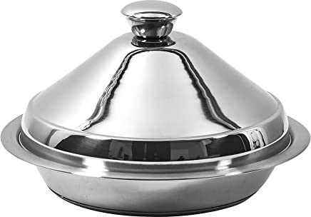 COOK CONCEPT Cook Concept - KC2551 - Tajine en Acier Inoxydable 24 cm Cuisine Cuisson Cuisson Specifique, Acier inoxydable, Inox, 30.00 x 30.00 x 16.00 cm