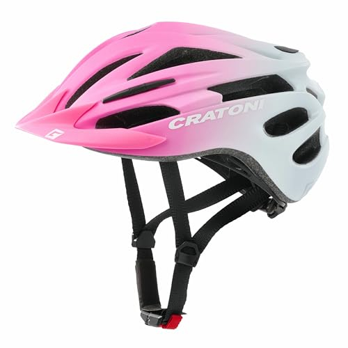 Cratoni Pacer Jr Uhr, Pink/Weiß Matt, XS/S (49-55 cm)