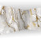 murando - selbstklebende Eckfototapete Marmor Stein 539x250cm Foto Tapete Tapetenfolie Möbelfolie Wandverkleidung Wandtapete MotivtapetenSchlafzimmer 3d Effekt Marmoroptik Steinwand gold f-C-10015-a-a