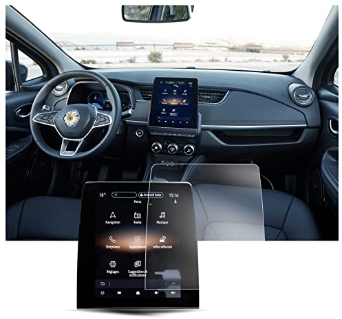 BIXUAN 9,3 Zoll kompatibel mit Renault Easy Link/Clio 5 /Captur 2 /Zoe Arkana 2020-2022 PET GPS Displayschutzfolie Navi Folie Schutz Kratzfest Auto Zubehör,Navigation Schutzfolie[2 Stück]