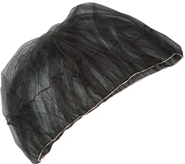 Sharplace Kinderbett-Überdachungsnetz, durchsichtiges Netz, elastisch, atmungsaktiv, Stubenwagen, Kinderwagen, faltbar, Babybett, Zelt, Moskitonetz für, 70x160x70cm Schwarz