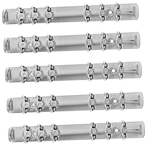 VILLFUL 5 Stück Ringmechanik aus Edelstahl Bindemechanismus für Ringordner rund zum Öffnen für Organizer Schule und Büro
