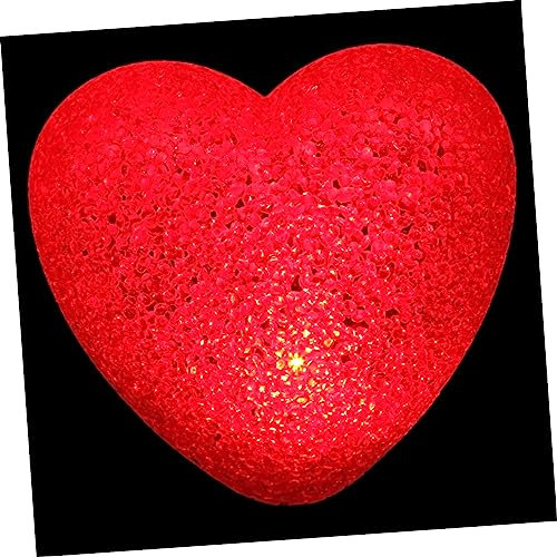 jojofuny 1Stk valentinstag dekoration weihnachtsdeko geschenke Herz-LED-Licht Haushaltslampe rote Wohnkultur Tischdekoration Herz dekorative Nachttischlampe