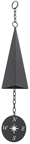 Wind Bell Wind Chimes Wind, North Country Iron Triangle Wind Bell Chimes with Compass Indoor Outdoor Decor Wall Ornament for Home Porch Patio Garden