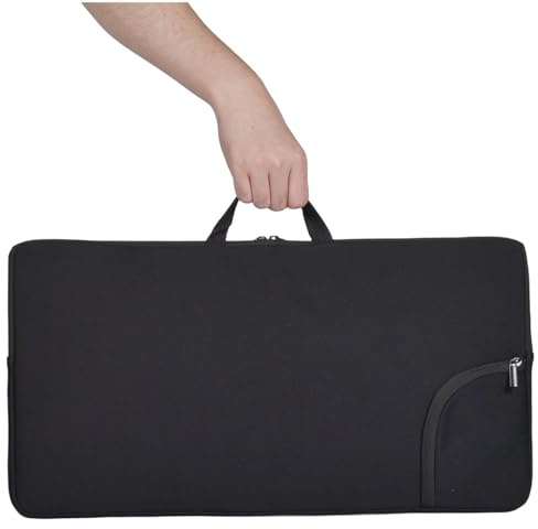 Portable Shockproof Dustproof Neoprene Keyboard and Mouse Case Bag, Perfect for Logitech MK570/MK550 Wireless Wave K350 Keyboard and Mouse Combo