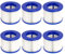 YanBan 6 pièces de Remplacement de Filtre de Type VI Compatible avec GYMAX Le Spa, pour la Plupart des spas, Filtre de Piscine Gonflable