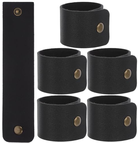 JECOMPRIS Serviettenringe Aus Pu Leder 4 Stück Wiederverwendbare Serviettenschnallen Für Tischdeko Zuhause Feiertage Hochzeit Party Modernes Einfaches Design