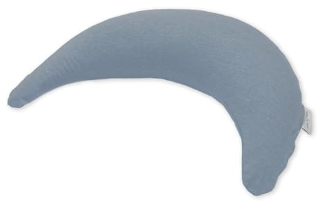 Set Theraline Stillkissen Bambusmond & Spucktuch | Bauchstützkissen, Kuschelkissen, Reisekissen inkl. Bezug Bambus-Viskose & Bio Baumwolle | verwendbar als Schwangerschafts- und Stillkissen