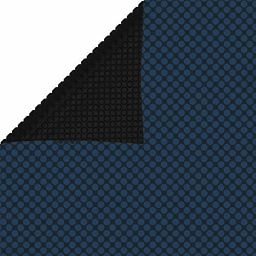 Iiaky Treibende Pool-Solarplane Pool Abdeckplane Poolplane Solar Pool Abdeckplane PE 400x200 cm Schwarz und Blau