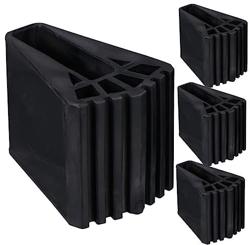 Homoyoyo Folding Steps for Adults Telescoping Ladder Feet Support Ladder Accessories Ladder Pad for Step Ladder Protection Foldable Ladder