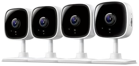 Tapo by TP-Link 1080P Telecamera di sicurezza per interni per baby monitor, telecamera per animali domestici con rilevamento del movimento, sirena audio a 2 vie, visione notturna, archiviazione cloud