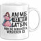 Anime-Liebhaber Tasse Geschenk Anime Ist Wie Latein Nur Die Gebildeten Verstehen Es (Weiß)