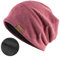Djfkey Damen Warme Herbst Winter Slouch Beanie Mütze Herren Kopfbedeckung Baumwolle Strickmütze Flexibler Freizeithut Leichte Chemo Wintermütze (DE/NL/SE/PL, Alphanumerisch, Einheitsgröße, weinrot)