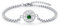 OHAYOO Damen Armband Silber 925 Kompass Geburtsstein Mai Smaragd Armband Schmuck für Damen Herren Mädchen Teenager Geschenke