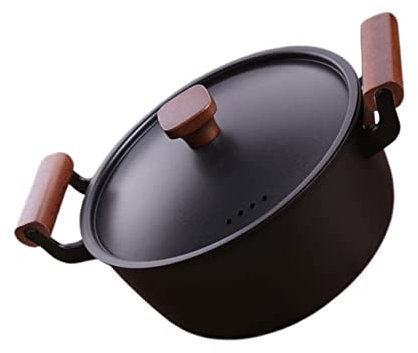 Cabilock Olla Antiadherente 24cm Olla De Cocción Suave Ideal Para Sopa Ramen Fideos y Arroz Tapa
