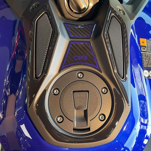 Resin Bike Adesivi Moto Compatibile con Yamaha Mt 09 2024-2025 Blue - SP. Protezioni Zona Chiave da Urti e Graffi. Adesivi Resinati con Effetto 3D Made in Italy