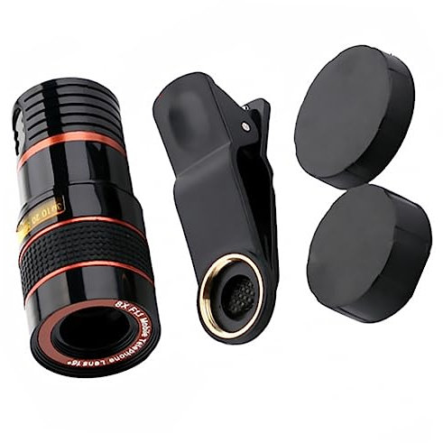 DOITOOL 8X Telephoto Lens for Smartphone Cellphone Lens with Clip for Photography Compatible with iPhone Includes Cleaning Cloth