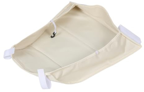 LIFKOME Kinderwagen Organizer Aufbewahrungskorb aus Oxford Gewebe Großer Babyartikel Korb für Bollerwagen Tragetasche Wickeltasche 45X38X20cm Beige