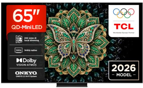 TCL 65C6K Pro - Smart TV QD‑Mini LED 4K HDR10+ da 65, 1.000nit