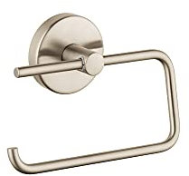 Hansgrohe 40526820 Paper holder Logis without cover, brushed nickel