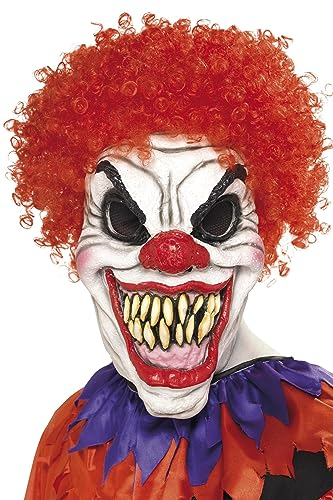 Smiffys Maske Schrecklicher Clown, Über Kopf, Latexschaum Halloween