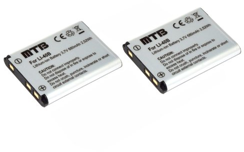 2X Batería D-Li63 para Pentax Optio L30, L40, M30, M40, T30, V10, W30 (Ver la descripción)