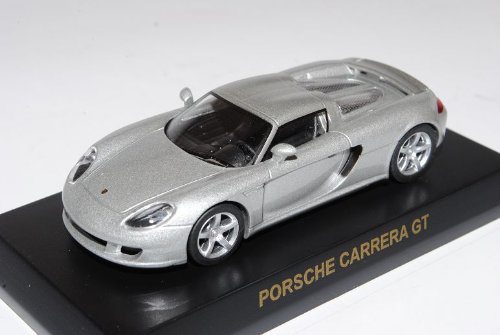 Kyosho Porsche Carrera GT Coupe Silber 2003-2006 1/64 Sonderangebot Modell Auto mit individiuellem Wunschkennzeichen