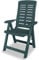 Ipae-Progarden S.P.A. Yuma 5 - Chaise de Jardin inclinable en Plastique 60 x 61 x 108 cm, Vert
