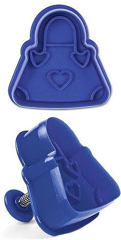 Cortador de galletas en relieve Städter con expulsor Cortador de galletas en forma de bolso 5cm