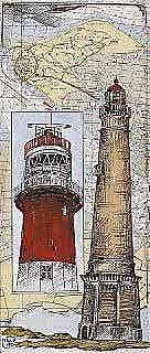 Kunstdruck/Poster: Ole West Borkum - hochwertiger Druck, Bild, Kunstposter, 22x52 cm