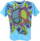 GURU SHOP Mirror T-Shirt - Peace/Blau, Herren, Baumwolle, Size:XL