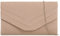 fi9 Damen Stilvolle Wildleder Umschlag Stil Braut Hochzeit Abend Clutch Party Handtasche, medium (Beige Nude)