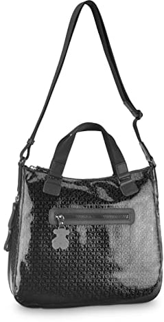 TOUS Damen Amberani Lindsay Umhängetasche, Black (schwarz)