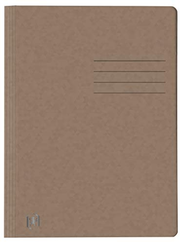 Oxford Schnellhefter A4, aus Karton, braun, 25 Stück, 400116208, DIN A4