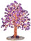 mookaitedecor Arbre de Vie Decoration,Cailloux Améthyste Pierre Naturelle & Tranche Agate Guérison Pierres et Cristaux Déco Reiki