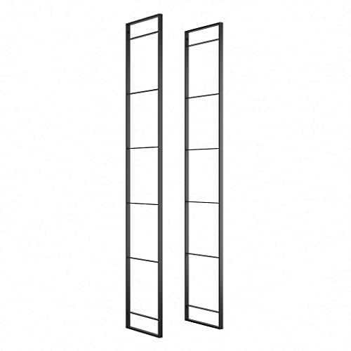 EMUCA - Estructura para estantería Estilo Industrial, Estanteria Pared, Altura 1790 mm, Acero, Pintado Negro