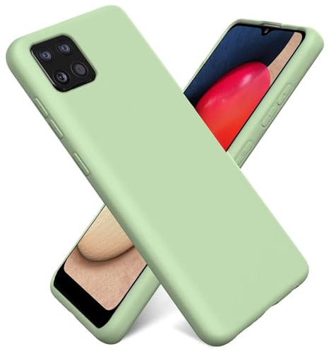 CoolGadget Schutzhülle TPU für Samsung Galaxy A22 5G / Samsung Galaxy A22 4G, Silikonhülle, stoßfest, Kratzfest, kabelloses Laden, weiche Innenseite, Grün
