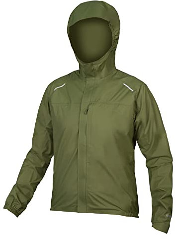 Endura Herren GV500 Wasserdichte Gravel Jacke, olivgrün, S