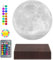 Levitating Moon Lamp, schwebende und spinnende 3D Mondlicht Magnetische Levitation Lunar Nacht Lichter Urlaub Geburtstag Geschenke Zimmer Tisch Schreibtisch Dekoration, 16 Farben LED Mond
