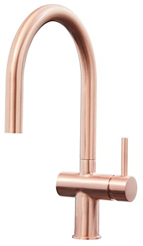 Liquida W19CP Single Lever Pull Out Head Copper Kitchen Mixer Tap
