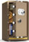 Tresor, feuerfest, wasserdicht, Tresor, Tresor, großer Tresor, mechanisches Passwort, Zuhause, Geschäft, Büro, 60/70/80 cm, hoher Tresor (Gold 70 x 37 x 43 cm), braun 80 x 40 x 48