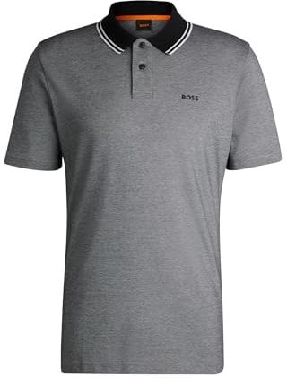 BOSS Hommes PeoxfordNew Polo en piqué de Coton avec Logo imprimé