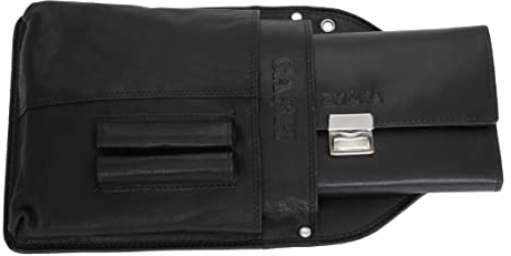 ZMOKA Kellnergeldbörse und Cash Holster im Set - Profi Taxibörse Kellnerbörse Scheinbörse Geldbeutel (Schwarz)