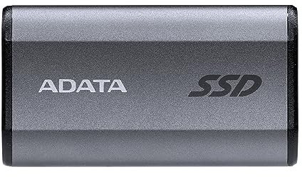 ADATA SE880 2TB - Up to 2000 MB/s- SuperSpeed USB 3.2 Gen 2x2 USB-C External Portable SSD Titanium (AELI-SE880-2TCGY)