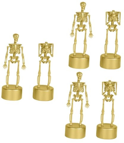 TOYANDONA 3 Sets Plastikskelettstatue Lustige Halloween-skelette für Dekorationen Skelett-heimverzierungsset 2 Stück * 3