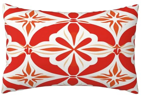 Kissenbezug 60x90cm 2er Set Wetterfest Outdoor Kissen Indien Kissenbezüge, Rechteckig Couch Kissen Ethnisch Gartendeko Kissenhülle Herbst Outdoorkissen DekoKissen für Patio Balkon Deko Geschenke,L423