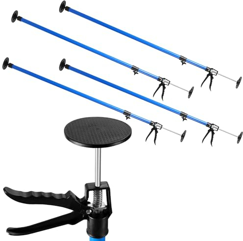 Jopassy Lot de 4 supports de plafond réglables en hauteur de 115 à 290 cm - Supports télescopiques - Capacité de charge de 50 kg - Support de montage pour atelier, travaux de peinture