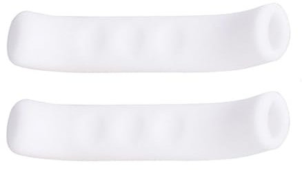 Hrlace Fahrrad Bremsheble Hülle rutschfeste Lenkerhülse Mountainbike Bremsgriff Abdeckung Silikongel Bremsgriff Schutzabdeckung für Meisten Fahrrad Rennräder Mountain Road Bikes Weiß 2 Paar