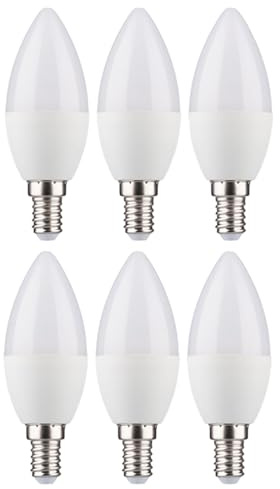 LHW-Licht LED-Leuchtmittel 8er-Set Kerzen 3W = 25W E14 245 Lumen warmweiß 2700K 180°
